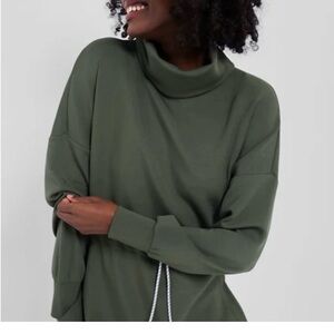 Varley Forest Green Cowl Neck Sweatshirt